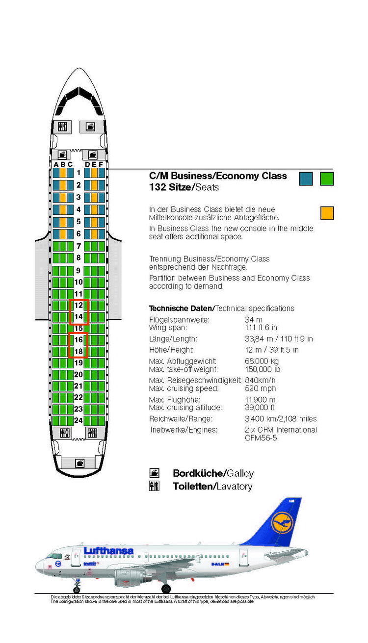 Lufthansa Seating Chart