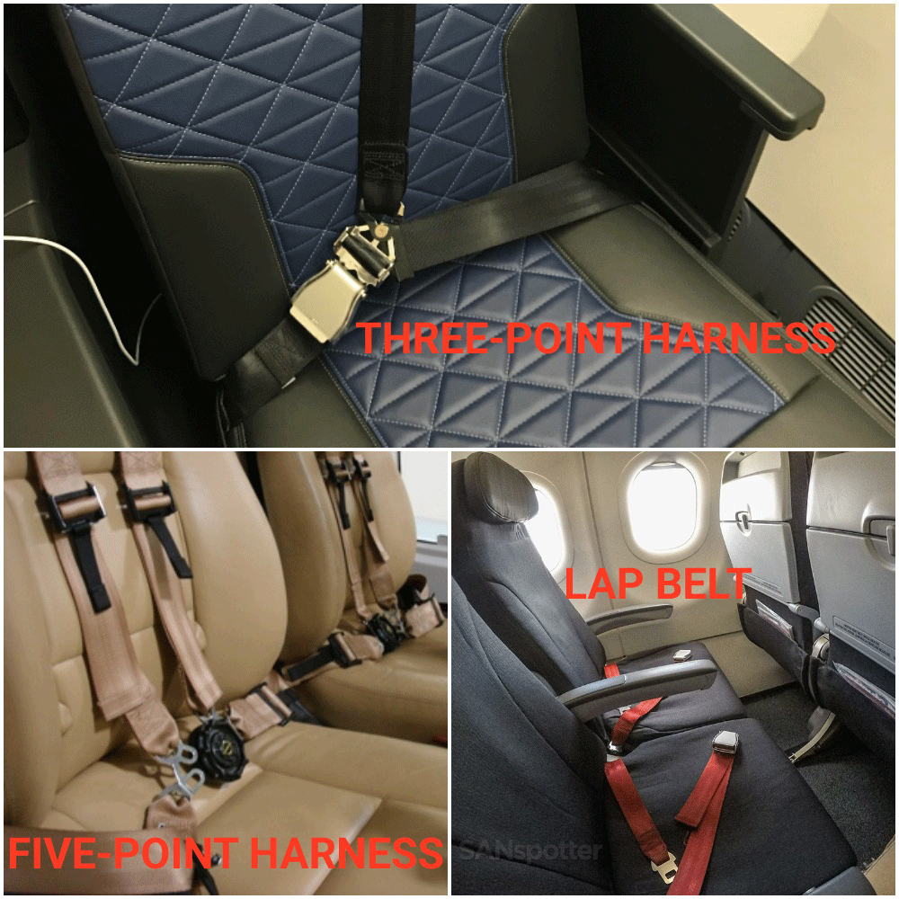 are all airplane seat belts the same size